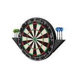 Viper Slash Official Competition Bristle Steel Tip Dartboard, WDF Accredited with Staple-Free Ultra-Thin Metal Wiring, Self-Healing Professional-Grade African Sisal, Magnetic Dart Holders,Black Viper