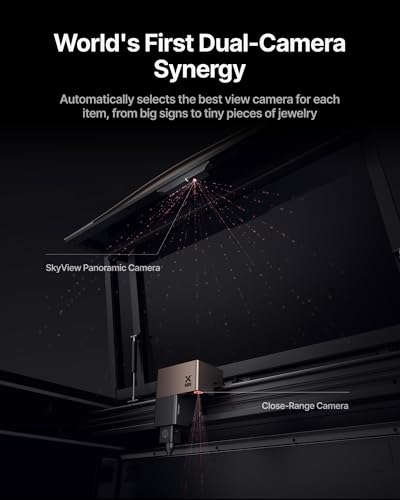 xTool P3 80W Flagship CO2 Laser Cutter with Intelligent Automation, Desktop Laser Engraver Dual HD Camera 1200mm/s High Speed, 36"x18'' Large Format CO2 Laser Engraver with ACS Auto-Focus System xTool