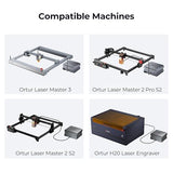Ortur Air Assist Pump 0-50L/min for Ortur Laser Engraver, Laser Module LU3-20A, LU2-10A & More – Adjustable Airflow, Enhances Cutting Speed, Edge Cleaner, Removes Smoke & Dust, Protects Laser Lens Ortur