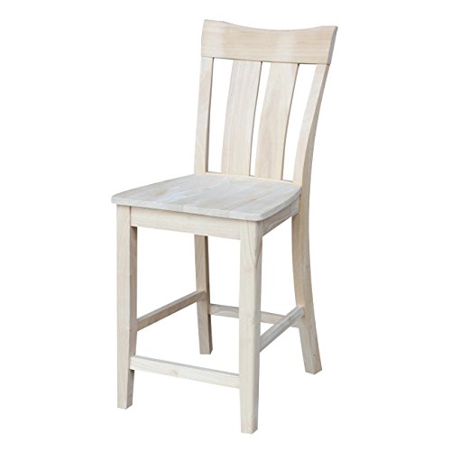 International Concepts Ava Stool Barstool, 24 inch - WoodArtSupply