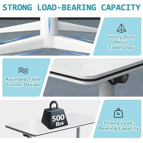 YLMYXB Folding Conference Table Modular Training Tables Conference Table with Wheels,Stackable Flip Top Table for Hotels Meeting Space Office(4, 55.1") YLMYXB
