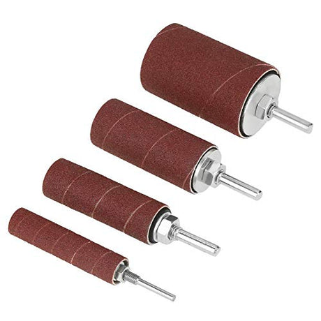 ASHATA 20 Pcs Drum Sander Kit, Spindle Sanding Drum Sander Tool Kit Set with Case for Drill Press,for Carpentry Polishing Tools ASHATA