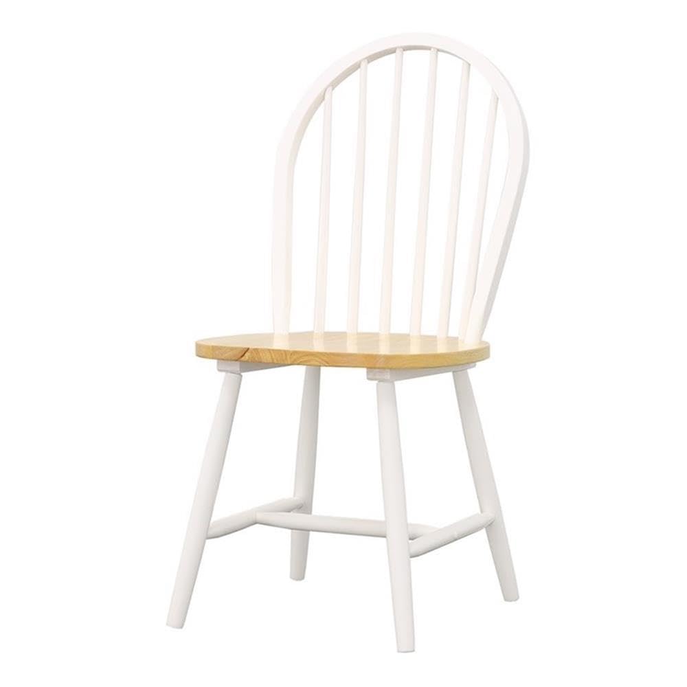 COASTER Hesperia Windsor Dining Side Chairs Natural Brown and White (Set of 4) Coaster Home Furnishings