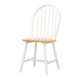 COASTER Hesperia Windsor Dining Side Chairs Natural Brown and White (Set of 4) Coaster Home Furnishings