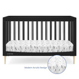 Delta Children Austin Acrylic 4-in-1 Convertible Baby Crib - Greenguard Gold Certified, Midnight Grey/Natural Delta Children