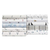 Eddie Bauer - King Sheets, Cotton Percale Bedding Set, Crisp & Cool Home Decor (Animal Tracks, King) Eddie Bauer