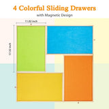 1500 Piece Puzzle Table with Drawers, 35''x26'' Adjustable Puzzle Tables for Adults and Children | 3-Tilting-Angle Portable Wooden Jigsaw Puzzle Board with Legs & Cover for Gift JoyPcsTable