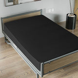 Twin Fitted Sheets 2 Pack Only, Mattress Up to 14 Inches Deep Pocket, Ultra Soft and Breathable Twin Bed Sheets, Long Lasting Single Fitted Sheets, Black Moonsea