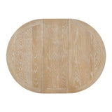 LUMISOL 5 Piece Round Extendable Dining Room Table Set with Chairs for Saving Space Solid Wood Round Kitchen Table Set, Natural Wood Wash LUMISOL