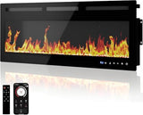 72 Inch Electric Fireplace Insert & Wall Mounted, Smart WiFi/Alexa Control, 1500/750w Heater, 12 Flame Colors, Remote, Timer, to Upgrade Your Living Room & Home Jojoka