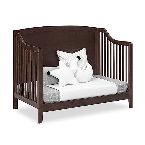 Delta Children Campbell 6-in-1 Convertible Crib - Greenguard Gold Certified, Walnut Espresso - WoodArtSupply