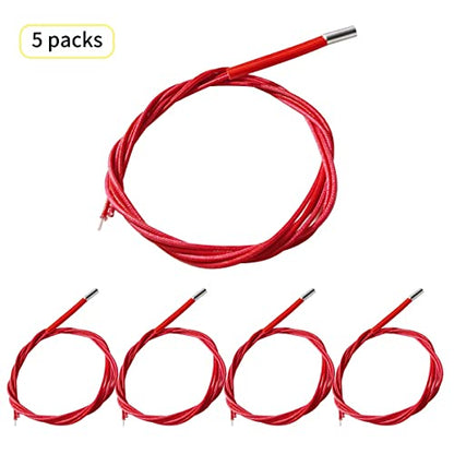 5 Pieces for 3D Printer 24V 40W Cartridge Heater 620 Ceramic Hot End for Models CR-10S Pro, Ender-3 Pro, Ender 3, Ender 3X, Prusa Mendel, Ender 3 V2, Anet E10... Creality Thermistors Temp Res - WoodArtSupply