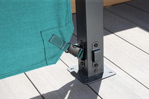 Sojag Outdoor 8' x 8' Dunwich Pergola Open Gazebo, Teal Sojag