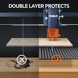 Honeycomb Laser Bed, Honeycomb Working Table 7.87"*6.18"for Laser Engraver and Cutter with Aluminum Panel for Desktop-Protecting,Smooth Edge Cut,Free Assembly,Fast Heat and Smoke Dissipation WAINLUXPRO