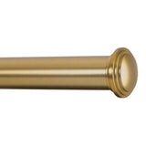 Ivilon Window Curtain Rod Decorative End Cap Design, 1 Inch Rod, 28 to 48 Inch. Warm Gold Ivilon