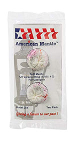 American Mantle Company Inc 254 Soft Inverted Mantle #2 / 179b Ring American Mantle