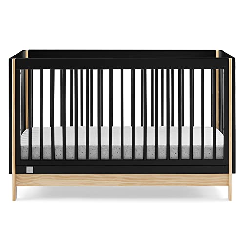 GAP babyGap Tate 4-in-1 Convertible Crib - Greenguard Gold Certified, Ebony/Natural Delta Children