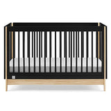 GAP babyGap Tate 4-in-1 Convertible Crib - Greenguard Gold Certified, Ebony/Natural Delta Children