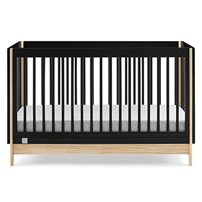 GAP babyGap Tate 4-in-1 Convertible Crib - Greenguard Gold Certified, Ebony/Natural - WoodArtSupply