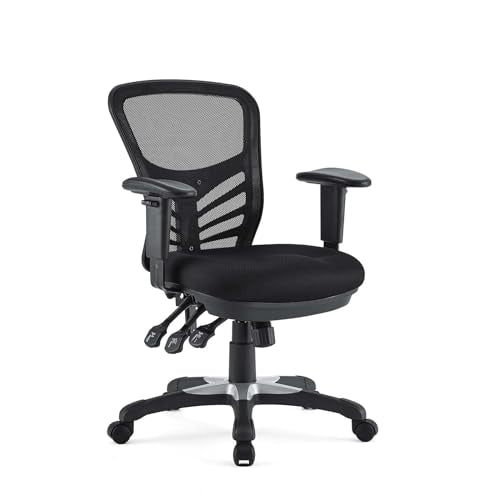 Modway EEI-757-BLK Articulate Ergonomic Mesh Office Chair in Black Modway