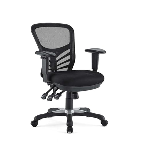 Modway EEI-757-BLK Articulate Ergonomic Mesh Office Chair in Black Modway
