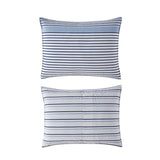 Eddie Bauer - Twin Duvet Cover Set, Luxuriously Soft Bedding with Matching Sham, Buttons & Corner Ties to Ensure Placement (Cooper Stripe Blue, Twin) Eddie Bauer