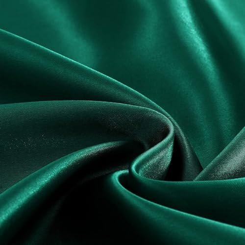 Homiest 60"x80" Duvet Cover for Weighted Blanket, Dark Green Satin, Silky & Removable Zippered Duvet Cover, Full/Queen Size, 1 Count Homiest