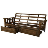 Kodiak Furniture Tucson Full Size Futon Frame with Storage Drawers Kodiak Furniture