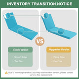 Summsun Chaise Lounge Cushions Outdoor Set of 2 - Waterproof and Fade Resistant Sun Lounger Replacement Cushions - Patio Lounger Pads with Removable Cover for Pool, Deck, Lawn, 72 x 21 x 3 Inch, Teal