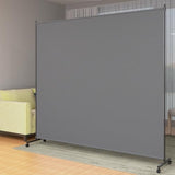 VAMFUTRE Single Panel Room Divider/Privacy Screen with Caster Wheels and Brakes - Stylish and Versatile Partition for Home,Office,School and Restauran (Gray, 6FT*6FT) VAMFUTRE