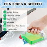 CenDale HTV Cooling Block-with Handle and Heat Resistant Tape, DTF Transfer Film& Heat Press Paper Vinyl Accessories, Fast Cooling Block, DTF Sublimation CenDale