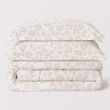 Chanasya Premium King Size Beige Leopard Comforter Set – Soft Animal Print Microfiber Bedding – 3 Piece Set with 1 Comforter and 2 Pillow Shams - King Chanasya