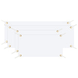 PATIKIL Large Blank Banner and Signs, 4 Pcs Polyester Sublimation Banners with Hanging Rope for Business Outside Outdoor Wall Flag Paintable DIY Banner Signs, White 2 x 4 Feet, 2 x 6 Feet PATIKIL