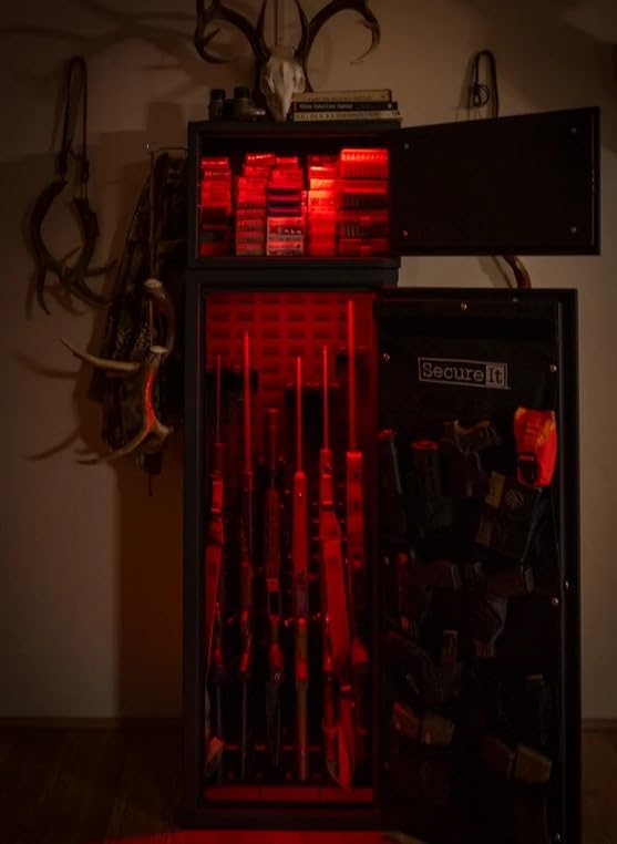 SecureIt Agile Ammo Cabinet-Upper 14" - The Versatile Agile™ Model 14 Ammo and Gear Safe Works as Stand-Alone Storage for Handgun Guns, Ammo and Gear or as a Modular complement to The Agile Line SecureIt