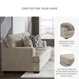 Signature Design by Ashley Stonemeade Casual Loveseat with 2 Toss Pillows, Light Brown Signature Design by Ashley