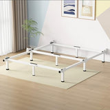 Superay Metal Bed Frame, 9-Leg Bed Base, 8 inches Support for Box Spring, Full, Easy Assembly, White Superay