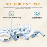 YOUR MOON Luxurious All Season Wool Comforter Twin Size, 100% Natural Australian Wool Filling, Hypoallergenic Comforter Duvet Insert, Noiseless Cotton Shell (White) YOUR MOON
