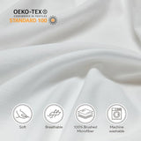 Maple&Stone Twin Fitted Sheet Only - Bulk Pack of 6 Bottom Sheets - Premium Soft & Breathable, Brushed Microfiber Fabric for Twin Size （White） Maple&Stone