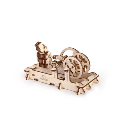 UGEARS Engine 3D Wooden Puzzle Brain Teaser Construction Set for Teens and Adults - WoodArtSupply