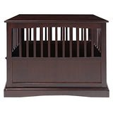 Casual Home Wooden Large Pet Crate, End Table, Espresso, 24 x 36.5 x 29.5 in Casual Home