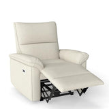 QicoFelix Wall Hugger Recliners for Small Spaces, Zero Wall Power Recliner on Clearance, Fabric RV Recliner, Home Theater Seating for Living Room w/USB Ports (Beige)