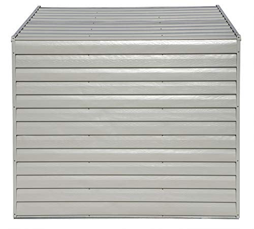 Arrow YS47-A Compact Galvanized Steel Storage Shed with Pent Roof, 4' x 7' Arrow Shed