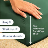 King Size 4 Piece Sheet Set - Comfy Breathable & Cooling Bed Sheets Set - Hotel Luxury Bedding for Women, Men, Kids & Teens - Deep Pockets, Easy-Fit, Soft and Wrinkle Free - Oeko-Tex - Emerald Green CGK Unlimited