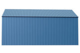 Arrow Shed Elite 12' x 16' Tall Outdoor Steel Storage Shed with High Gable and Lockable Doors Storage Building, Blue Grey Arrow