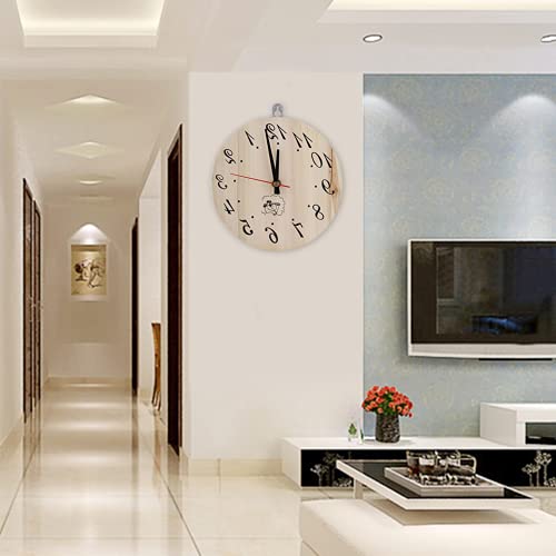 Bewinner 8in Wooden Sauna Clock, Portable Timer Clock for Sauna Room Home Decor Sauna Accessory Bewinner