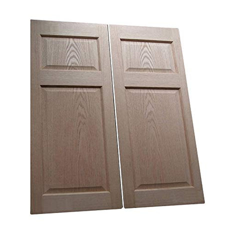 Cafe Doors by Cafe Doors Emporium | Premade to fit 36" Wide Finished Opening | Raised 4 Panel Oak | Saloon Restaurant Kitchen Pantry Half Swinging Bar Pub Solid Wood Door Cafe Doors Emporium