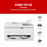 Canon PIXMA TR7120 Wireless Color Inkjet Printer for Duplex Printing, White – Home Printer with Copier/Scanner, Auto Document Feeder, Compact Design, Intuitive Control Panel
