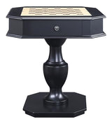 Acme Galini 2-Drawer Wooden Game Table in Black Acme