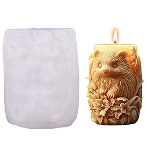 Flower Animal Cylinder Molds Silicone Wave Spiral Candle Mold - Silicone Resin Casting Molds for Candle & Resin & Soap Craft Supplies