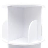 HAPPCUCOE 360° Rotating 4-Tier Bookcase - Stylish Floor Standing Organizer for Any Space HAPPCUCOE